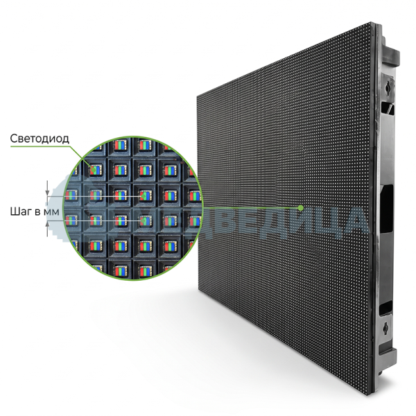 Интерьерный LED-экран 147", шаг 1.5 пикселя